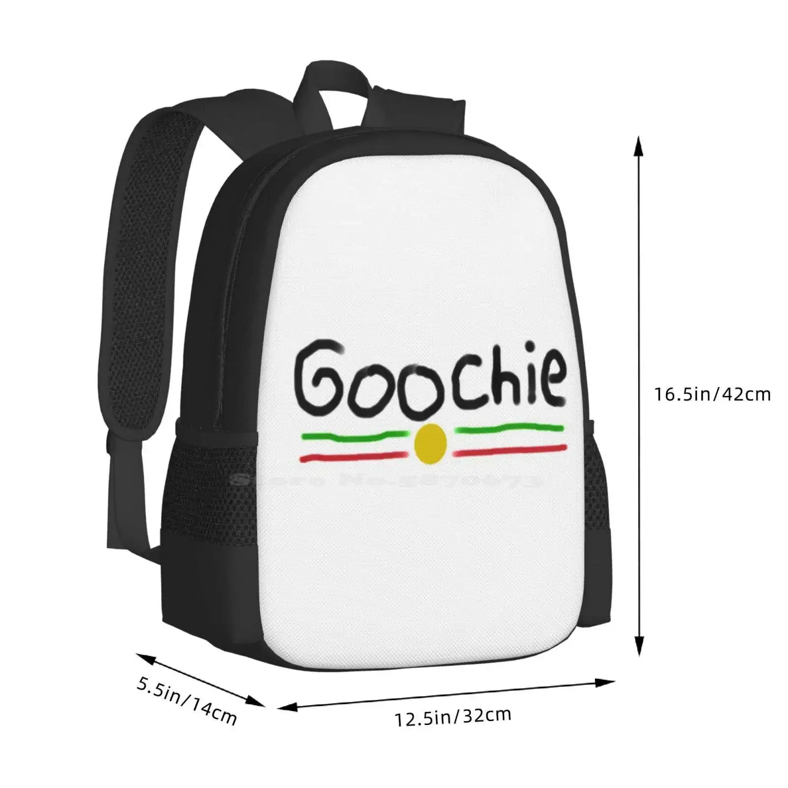 تصميم Goochie حار بيع حقيبة الظهر حقائب الموضة Goochie مضحك وهمية
