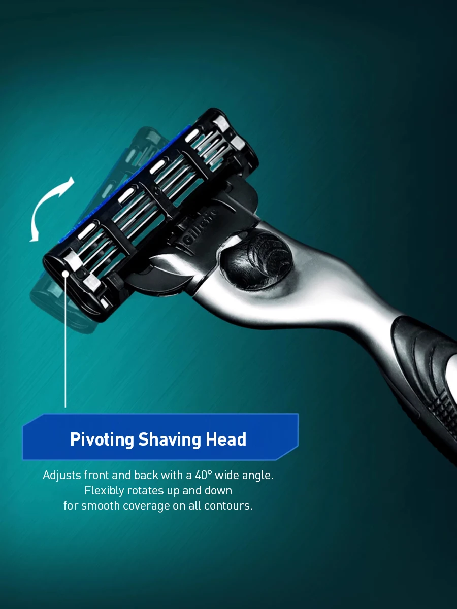 Gillette Mach 3 Classic 3-Klingen-Rasierer für Männer Manueller Rasierer – Detail 4
