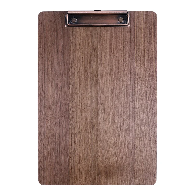 Solid Wood Plywood Restaurant Display Menu Folder A4 Bar Order Folder File Folder Copy Board Clipboard with Storage