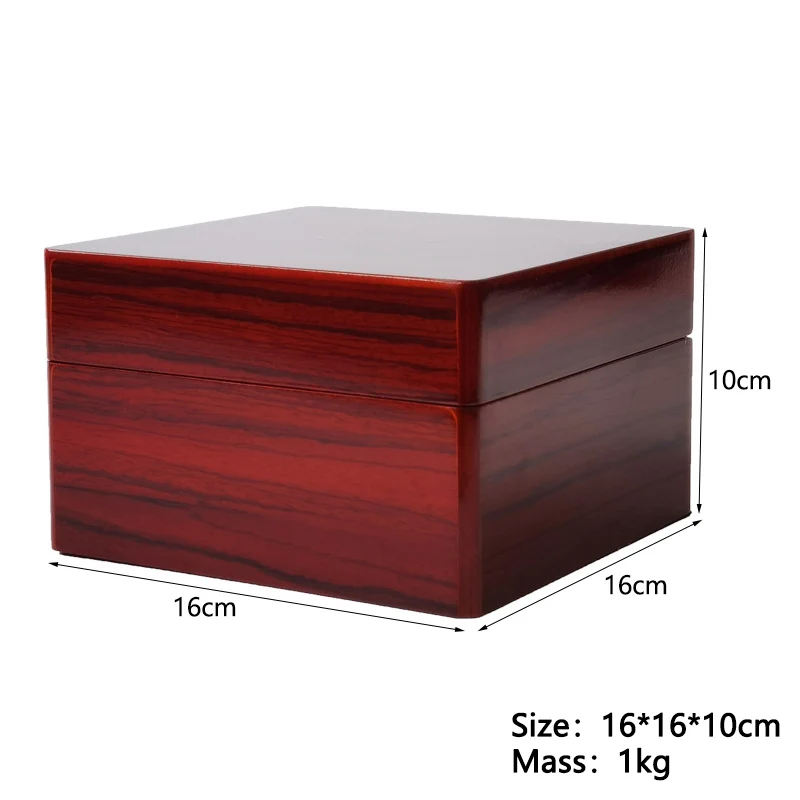 Chinese Traditional Style Heaven Square Earth Circle Mahogany Watch Storage Case Organizer Display Box Packing Custom Logo