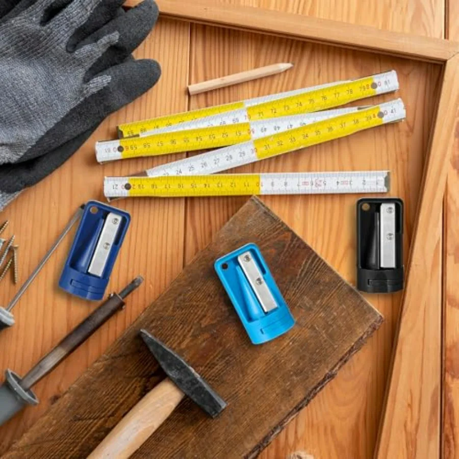 6 عبوات من مبراة أقلام النجار لأعمال النجارة والسفر والمدرسة والمكتب للاستخدام شديدة التحمل