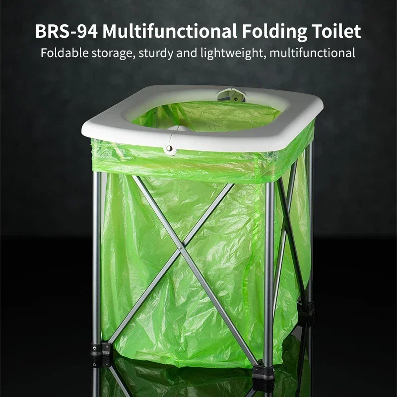 

Brother BRS-94 Multi Functional Folding Garbage Toilet Portable Travel Car Toilet Emergency Mobile Toilet