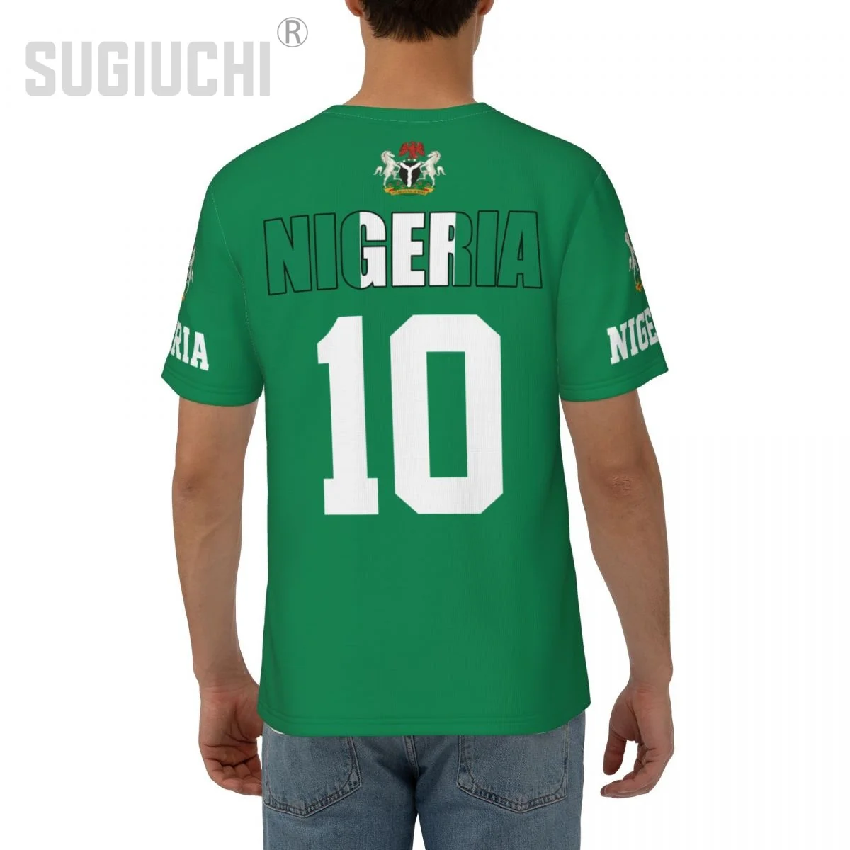Unisex Nation T-shirt Nigeria Flag Nigerian T-shirts jersey For Men Women Soccer Football Fans Gifts Custom clothes tee