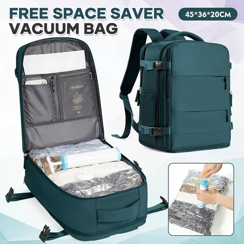 Imagen 1 del producto Mochila de viaje Easyjet de corta distancia 45x36x20, mochila, equipaje de mano, mochila antirrobo para portátil, bolsas de vacío para ropa