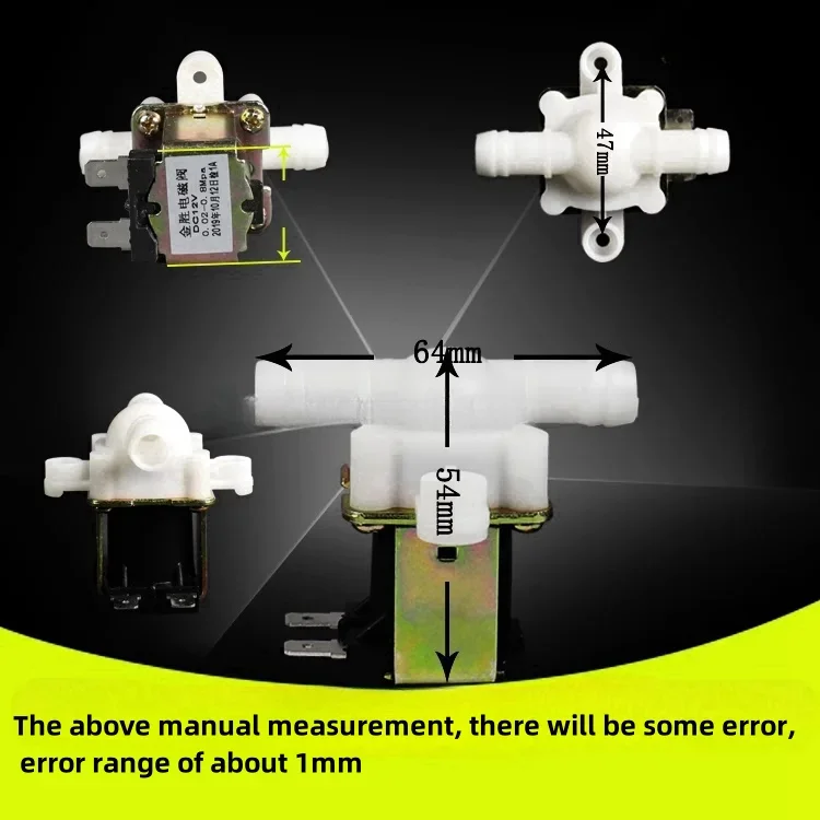 No Pressure Valve 12V  24V 220V Water Release Solenoid Valve 0-0.01Mpa for Gravity Water Pressure 12mm Pipe Quick Connect