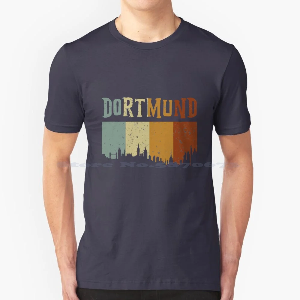 Dortmund t shirt 100% baumwolle tee ort munder deutschland geschenkidee geburtstag nrw stadt skyline fu? ball st? dte spruch sport