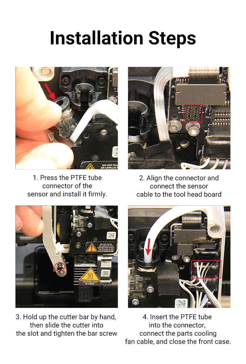 Für Bambu Lab P1S Sensor P1P Hall-Schalterplatine 3D-Drucker Extruder Filament-Sensor Ersatzteile mit Pneumatik – Detail 4