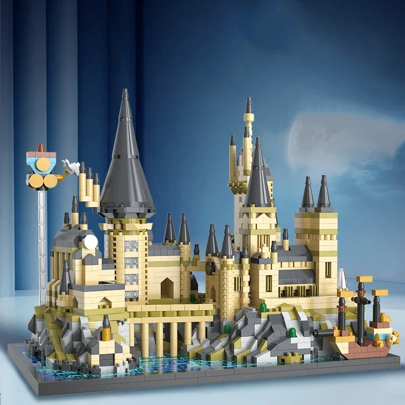 Harry Potter Building Blocks Hogwarts Castle Moive Magic World DIY Assembly Model Mini Bricks Figure Toys for Christmas Gift