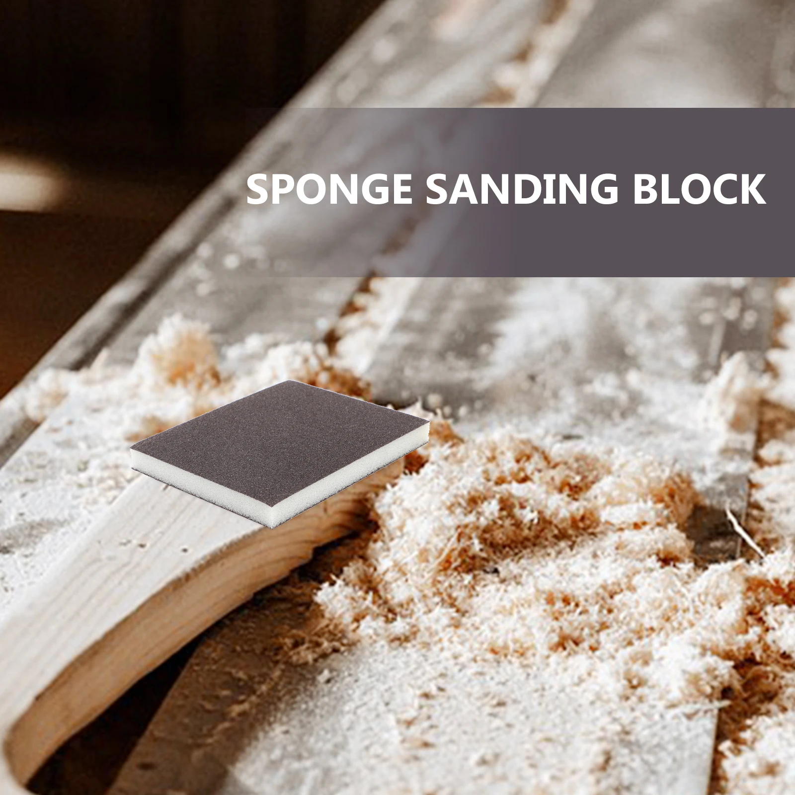 

5pcs Sponge Blocks Double-Sided Fine Grit Sandpaper For Wood Tile Furniture Sanding Sand Block Polishing Tools