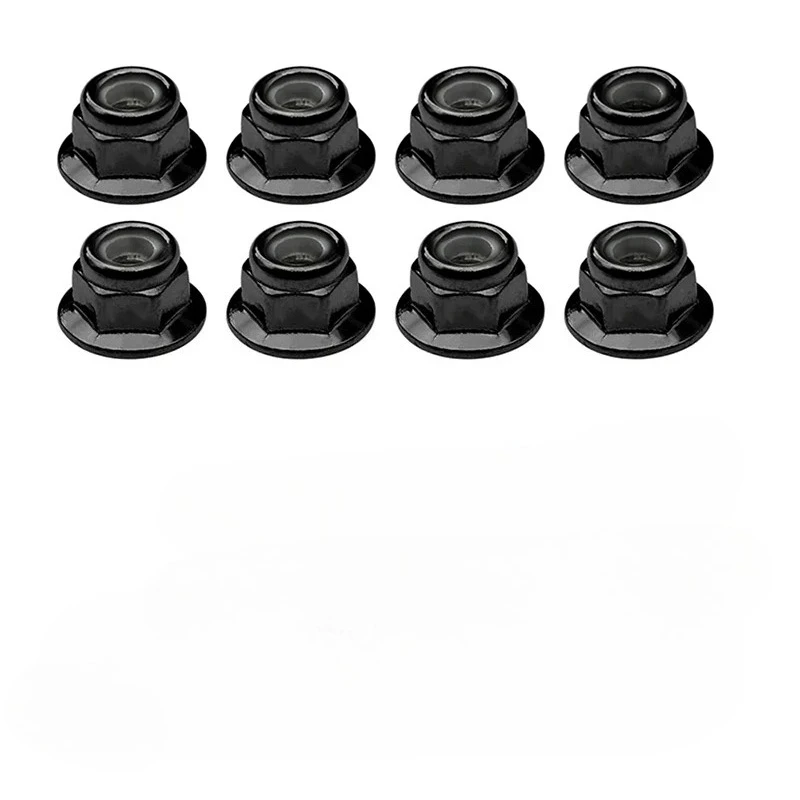 8pcs Universal M4 Metal Flange Nut Screw Set, Multi-Brand Upgrade Kit for HSP Tamiya TT02 TRX4 SCX10 RC Car