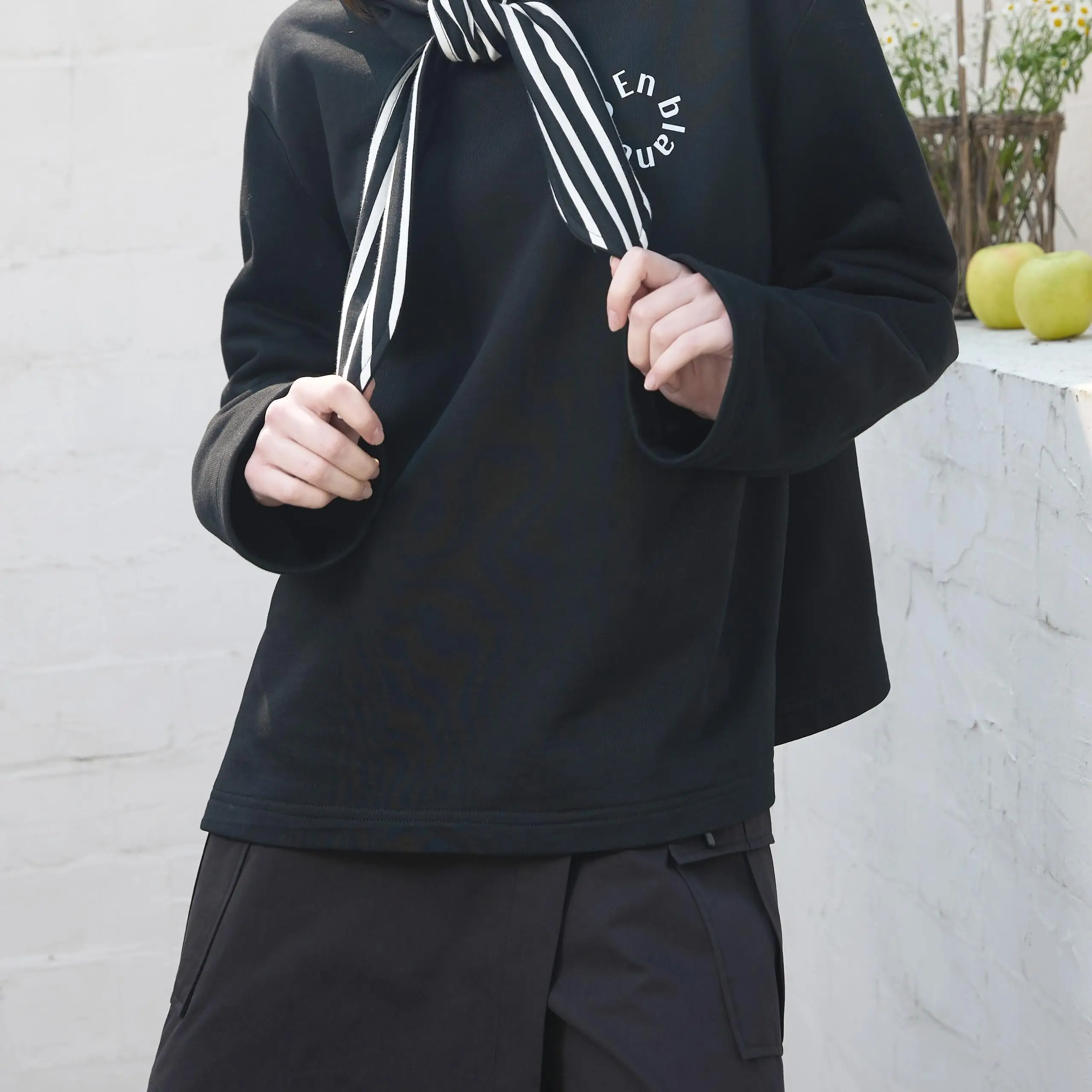 

White Stripe Patchwork Hooded Sweatirt Women's Cotton 00% Tie Dye Hoodie Spring Autumn Winter Casual Comfortable Top