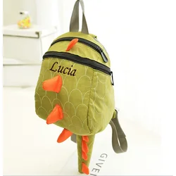 Mochila de dinosaurio personalizada para niños, bolso de dibujos animados, bonito, tendencia, guardería, bebé