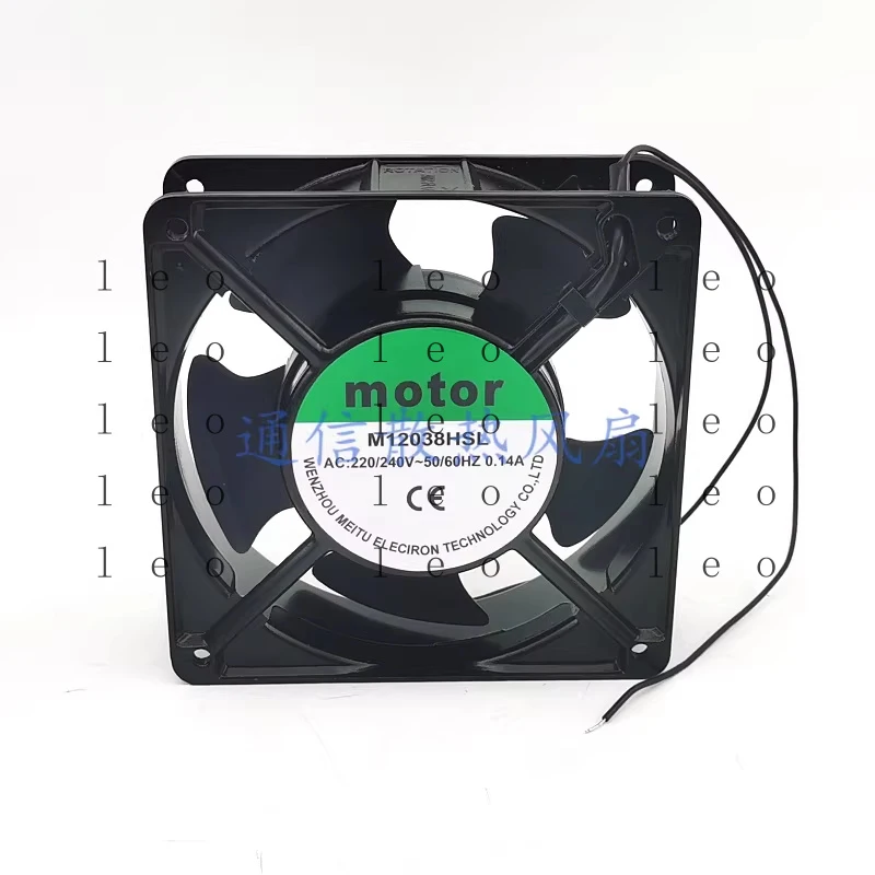 1PCS Motor M12038HSL AC220–240V 0.14A 12038 Dual-Ball Bearing Cooling Fan 12cm