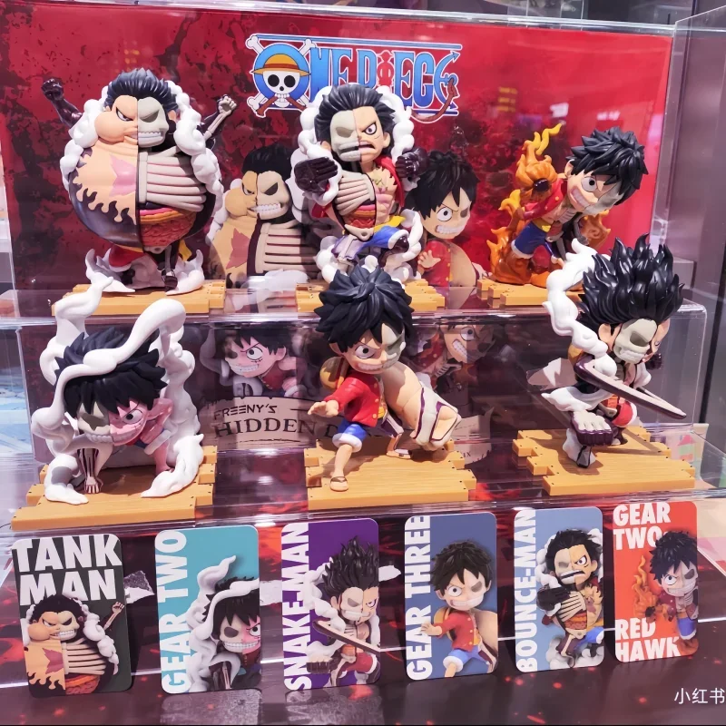 New One Piece Mystery Box Luffy Hidden Dissectiples Series 6 Blind Box Full Gear Luffy Pvc Model Desktop Decor Birthday Gifts