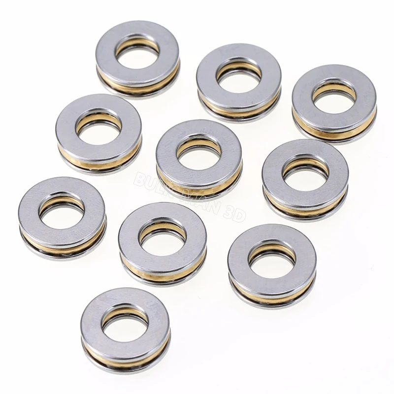 4Pcs/Lot Mini Thrust Ball Bearing 3D Printer F3-8M F5-10M F8-22M F8-19M F8-16M F9-20M F10-18M Miniature Axial Ball Bearings