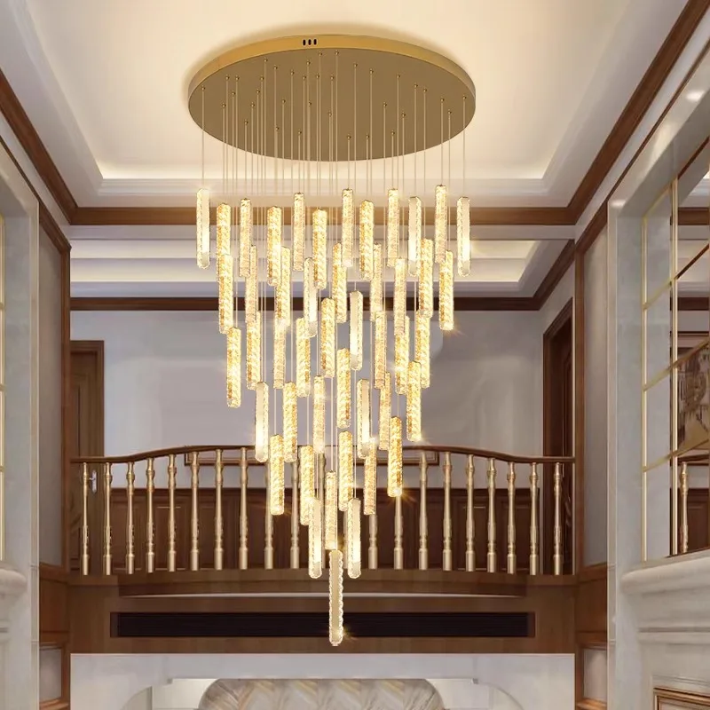 Nordic home decoration, stair chandelier, living room and dining room Pendant lights, ceiling light, indoor lighting image 5