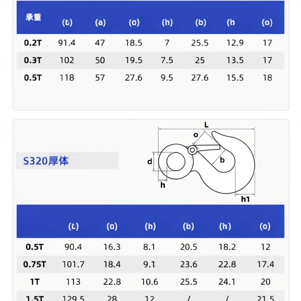 304 Stainless Steel American Rotating Hook Heavy Duty Eye Rigging Connector For Taihua Industrial Crane Hoist Tool