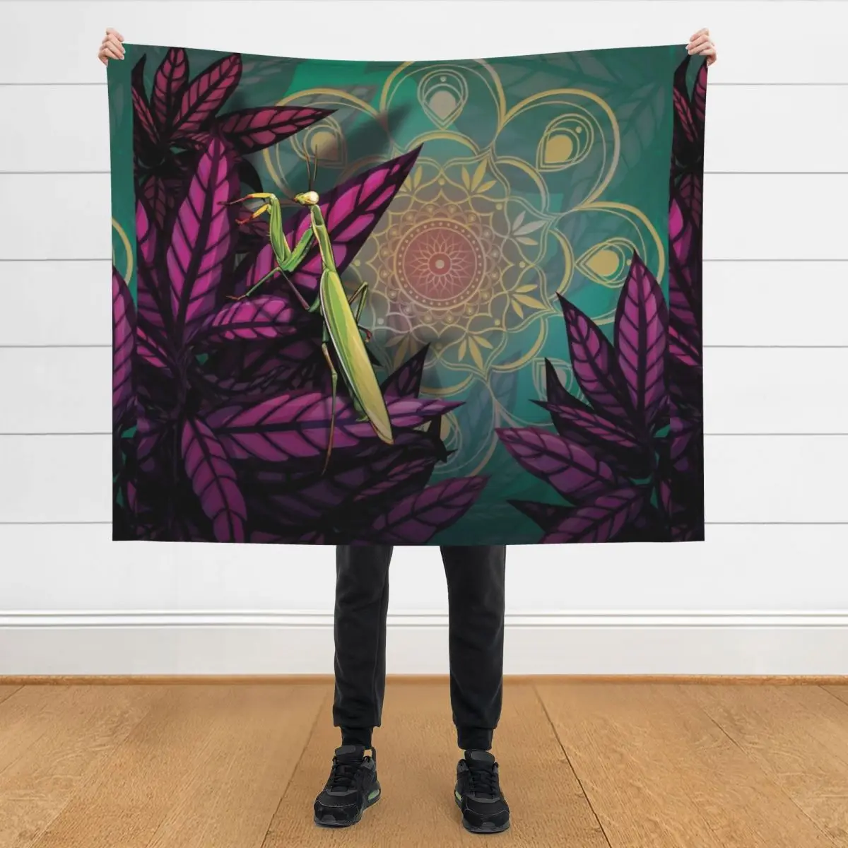 

Praying Mantis Throw Blanket Moving christmas gifts Luxury Blankets