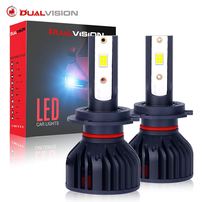 

2PCS 1000000LM H4 LED H7 Canbus No Error Headlight High Power COB Chip 9005 HB3 9006 HB4 Turbo Lamp 6000K Car Light Fog Lamp 12V