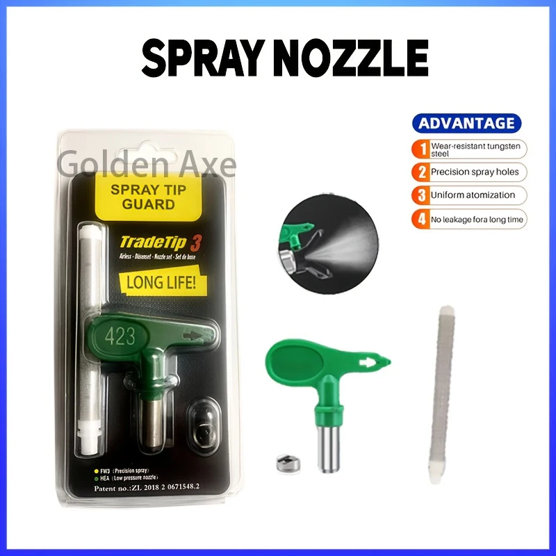 Airless Spray Tip Nozzle 215 321 423 517 With Gun Filter Nozzle Sprayer Airbrush Tip For Titan Wagner Airless Paint Spray Gun