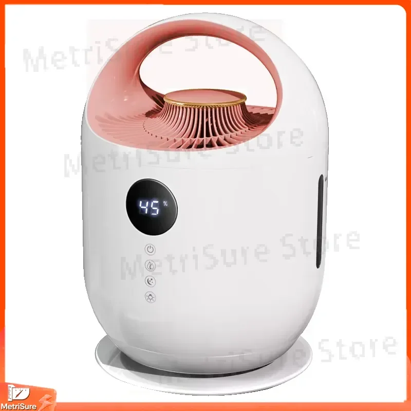 3L Large Capacity Evaporative Humidifier Fog Free Silent Smart Air Humidifier for Bedroom Office Home Use Diffuser with LED
