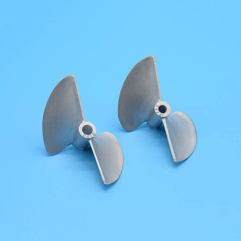 Rc Boat Propeller Aluminum Prop 2 Blades 5mm/6.35mm Dia 78mm Alloy Screw For 5/6.35mm 1/4