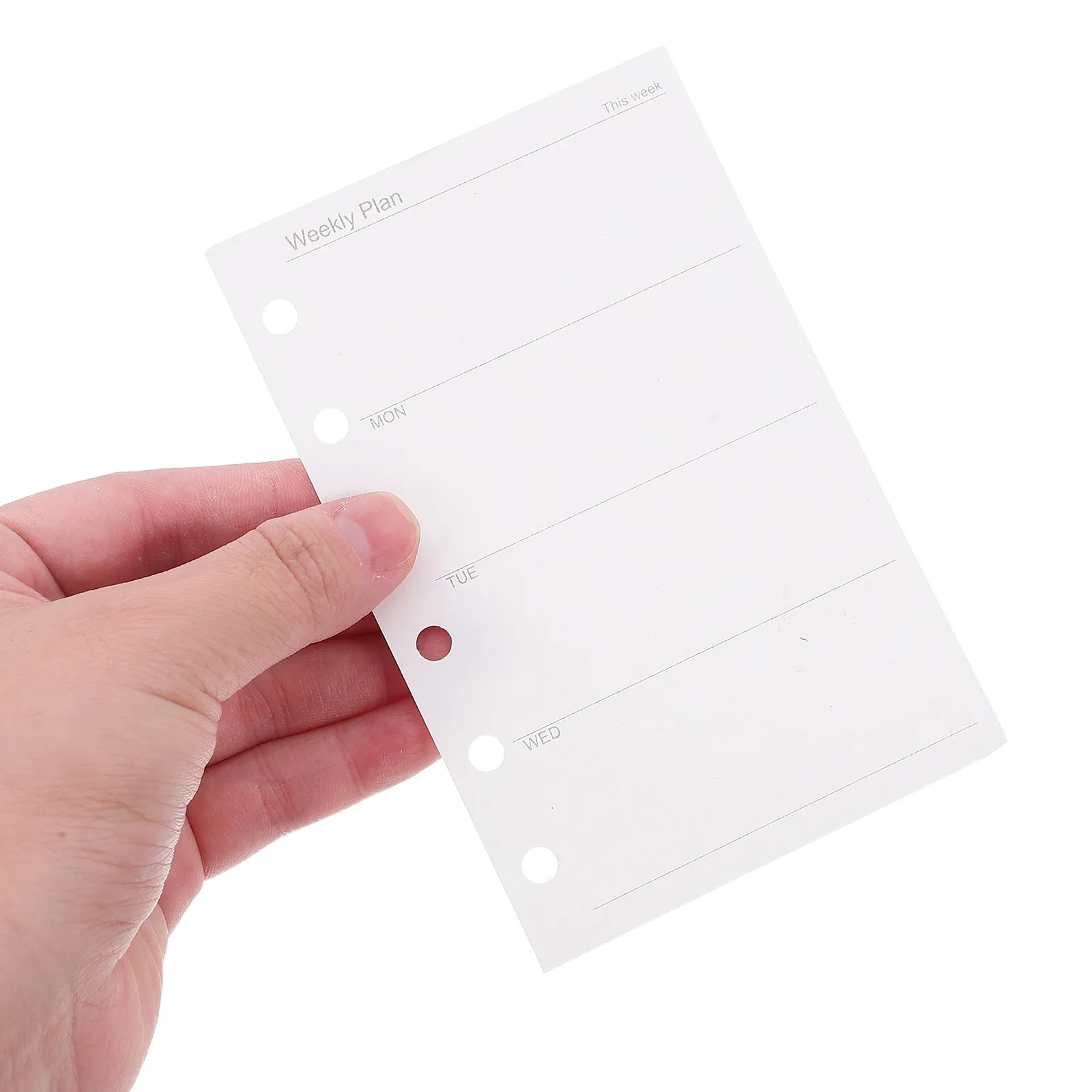 

A7 Planner Inserts 6 Ring Refillable Notebook Paper Daily Weekly Monthly Organizer Portable Journal Inserts 120 Sheets