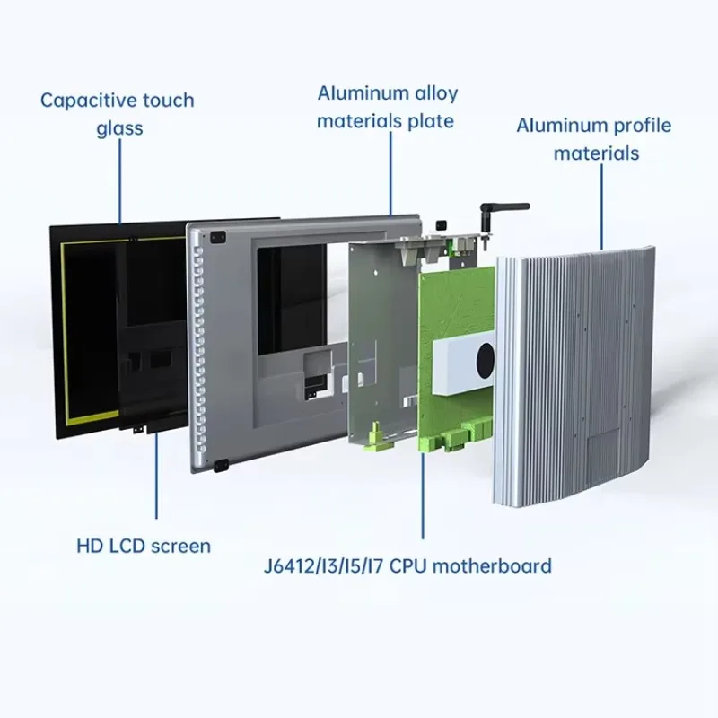 TouchWo 15 inci 17 inci 19 inci Panel Sentuh Industri Terintegrasi Produk Baru Layar Sentuh Tahan Air dan Debu IP65 dengan Dudukan