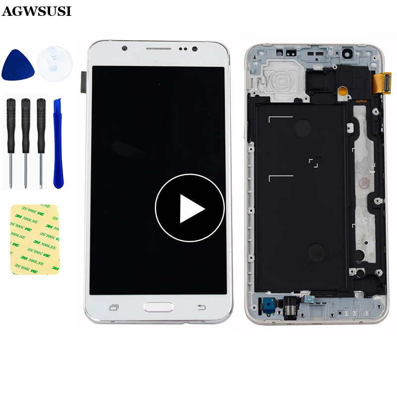 For Samsung Galaxy J7 2016 LCD Touch J710FN LCD Display Touch Screen for Samsung J710 SM-J710F J710M J710H Assembly With Frame