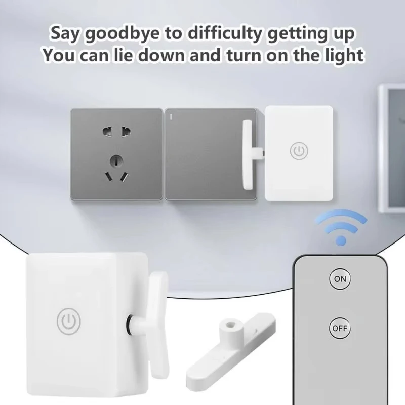 New Wireless Control Light Switch Off Tool Automatic Button Pusher Intelligent USB Rechargeable Lazy Remote Control Switch