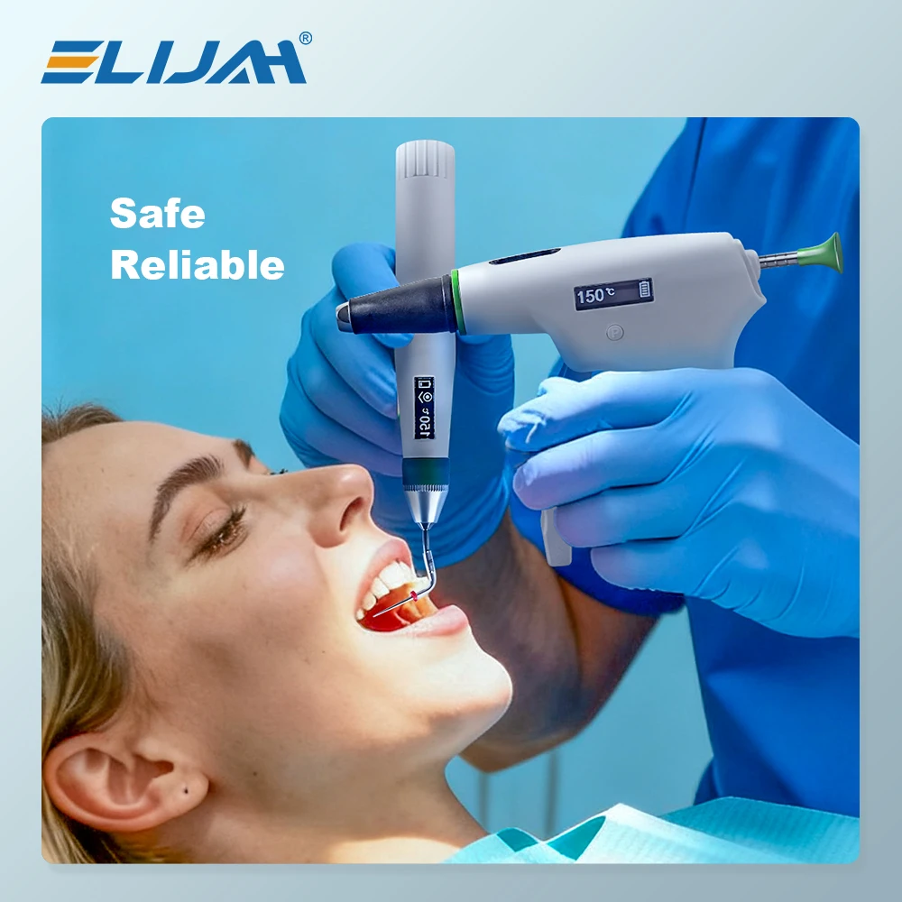 ELIJAH Dental Root Canal Obturation System Dentistry Endodontic Hot Melt Heated Gun/Pen Kits Dentist Fast-Fill Gutta Percha