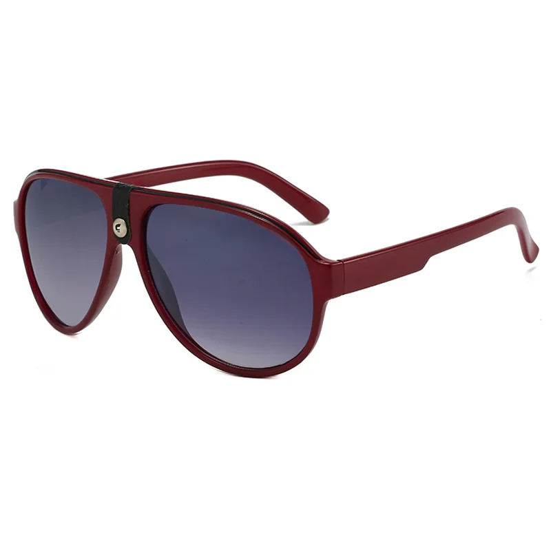 Large curved retro style fashionable glasses, very durable, ABS lenses, suitable for casual wear, daily fashion glasses - view 5