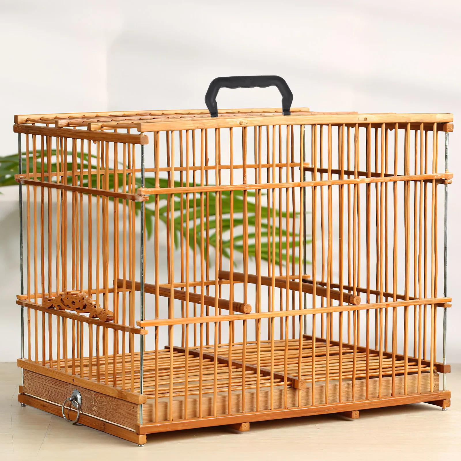 6Pcs Black Plastic Birdcage Handles Random Style Compact Portable Durable Practical Accessory Birdcage Handles