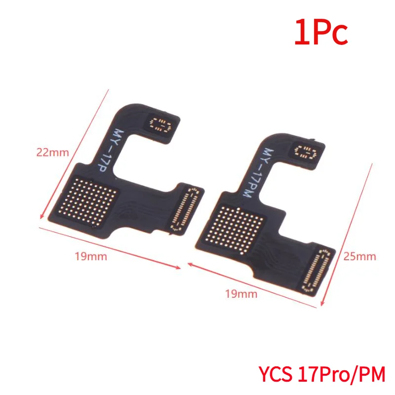 1Pc YCS 17Pro/PM Earpiece Flash Cable For Ios Cell Phone Repair Wiring Front Microphone NFC Signal Cable