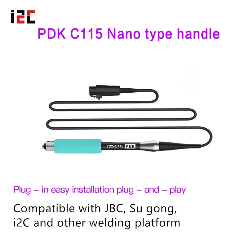 

I2C стандартная ручка для пайки, совместимая с JBC/Su Gong/i2C, электрическая паяльная станция со стандартным инструментом для пайки железа 105/112