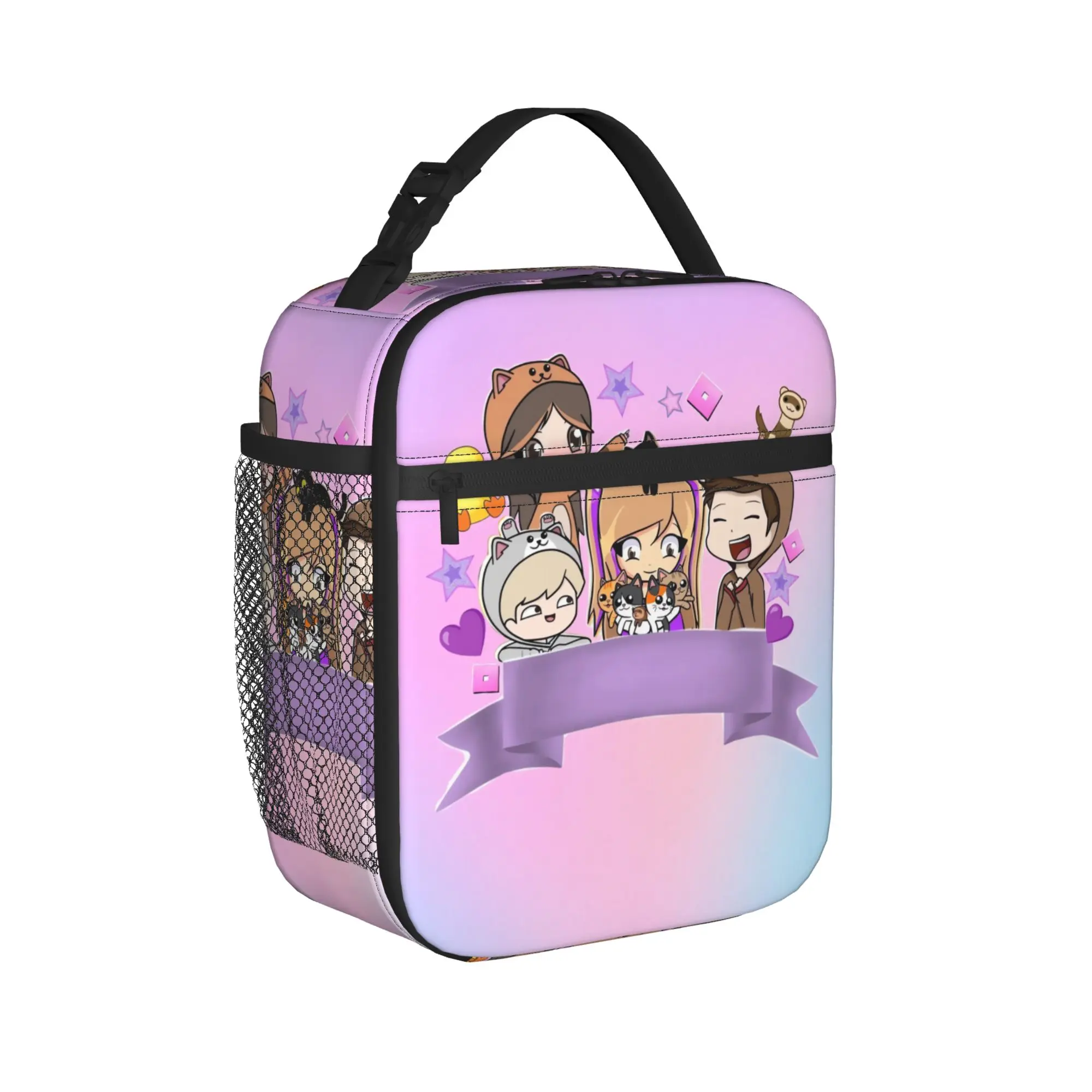 Pastel Banner Group Lyna Vallejos Lunch Bag For Unisex Lunch Box Casual Office Cooler Bag Convenient Oxford Thermal Lunch Bags