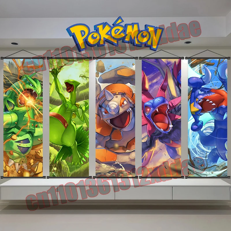 

Anime Pokemon Lucario Poster Print Art Cloth Art Scroll Painting Home Bedroom Wall Art Deco Painting Children's Gifts