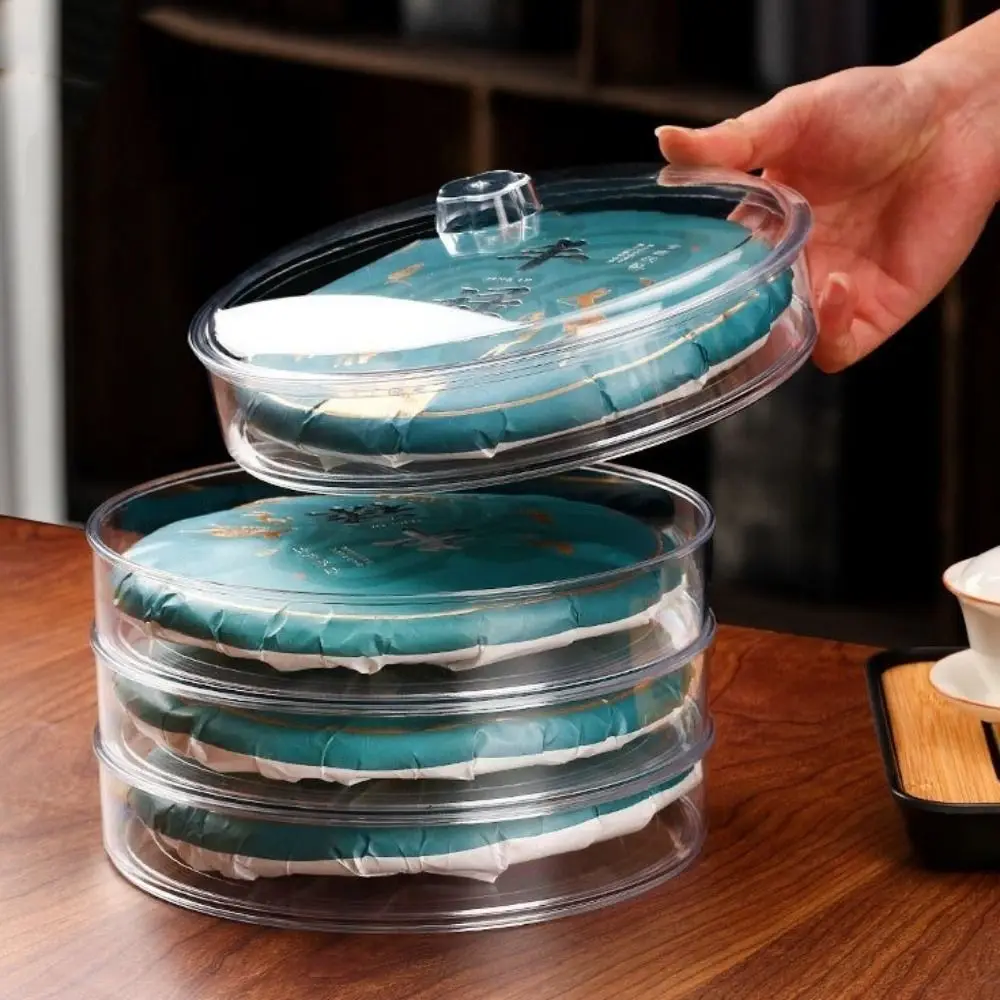 

Multi-functional Plastic Tea Storage Box Sealed Dust-proof Tea Cake Case Large Capacity Transparent Tea Bag Organizer Desktop