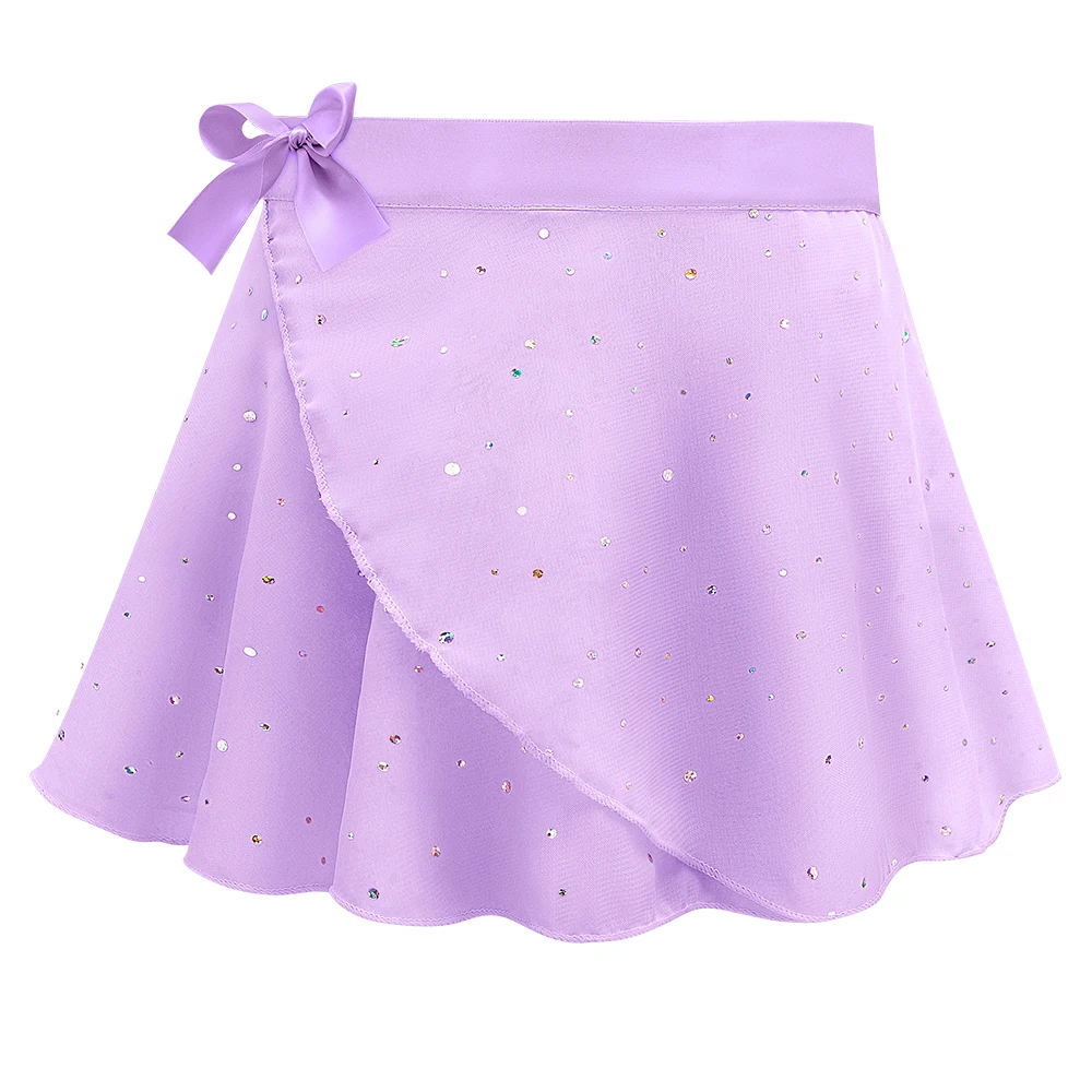 Mädchen Ballett Trikots mit abnehmbarem Rock Combo Krawatte Kurzarm Ballett Tanz Kleid Outfit Kinder Gymnastik Kostüm – Detail 15