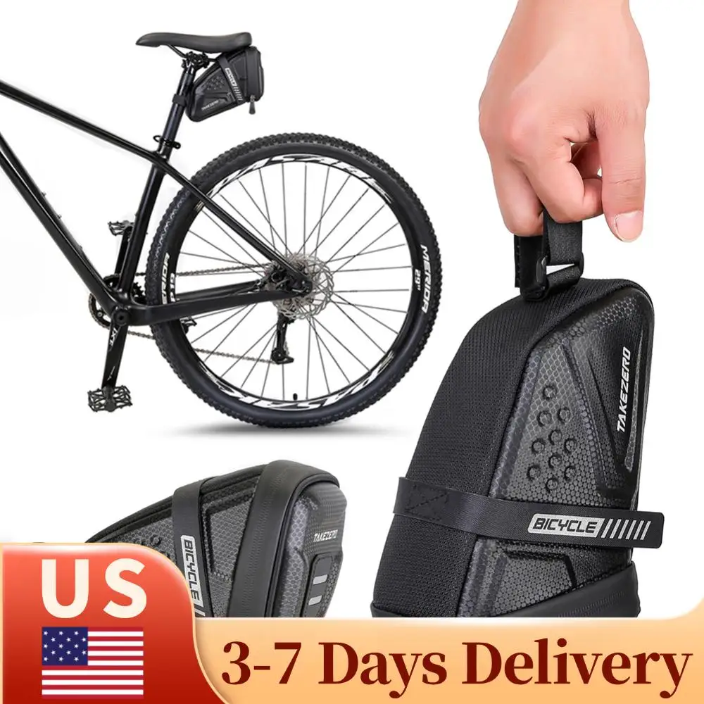 

Велосипедная сумка на седло 1 л, большая вместительная сумка на сиденье, сумка на заднее сиденье, светоотражающая велосипедная сумка на седло из ЭВА для езды на открытом воздухе