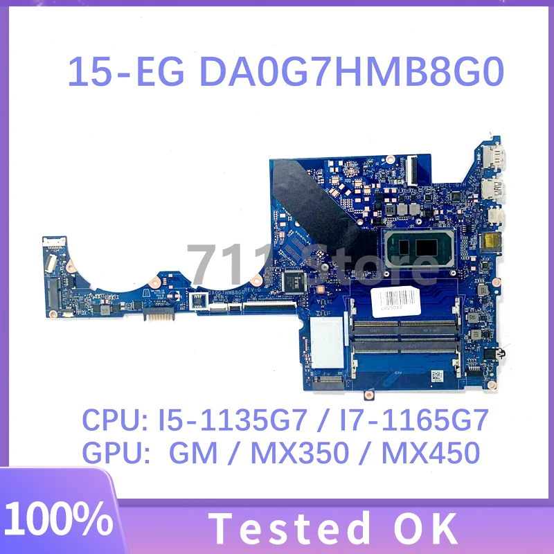 Scheda madre del computer portatile M16344-601 M97003-601 M16346-601 M23697-601 DA0G7HMB8G0 con CPU I5 / I7 per Test HP 15-EG GM/MX350/MX450 100%