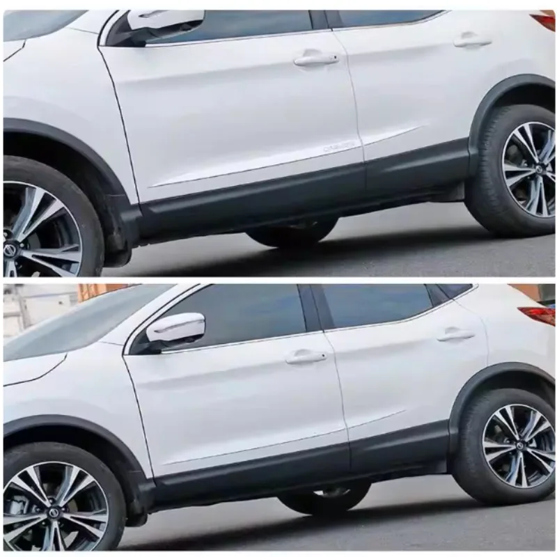 

For Nissan QASHQAI J11 2016-2019 2020 2021 2022 Car Door Body Side Molding Trim Cover Protector Strip Scuff Guard Car Accessory