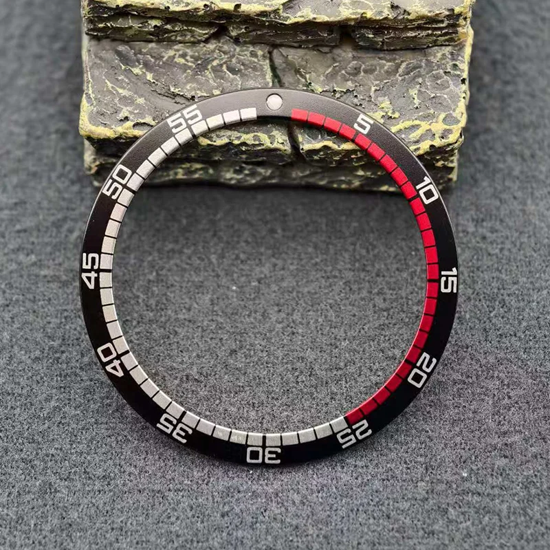 38x31.5mm Piatto In Alluminio Orologio Lunetta Inserto Anello Adatto Per SKX007 SKX009 SRPD NH35 NH36 Cassa Dell'orologio Orologio Da Uomo Orologio Refit Parti