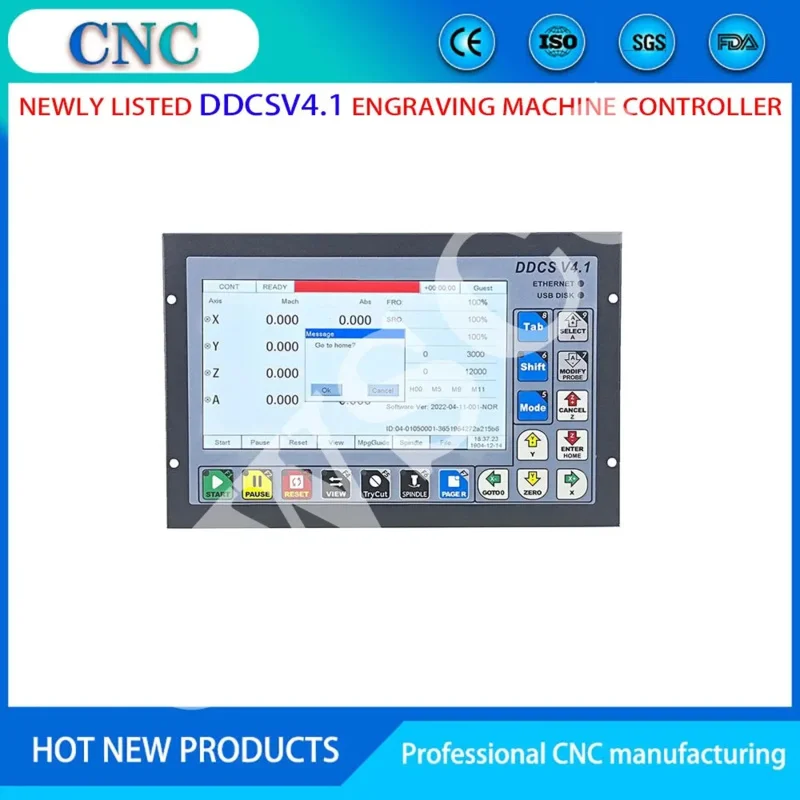 2022 New DDCSV4.1 CNC Motion Controller Engraving And Milling Machine Offline Control System Emergency Stop Electronic Handwheel