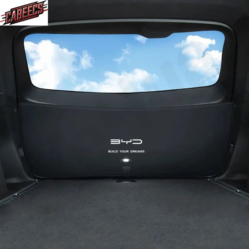 Image of Für BYD ATTO 3 YUAN PLUS 2022 2023 Auto Stamm Tür Pad Schutzhülle Matte Abdeckung Innen Staubdicht Leder Kissen Abdeckung Zubehör