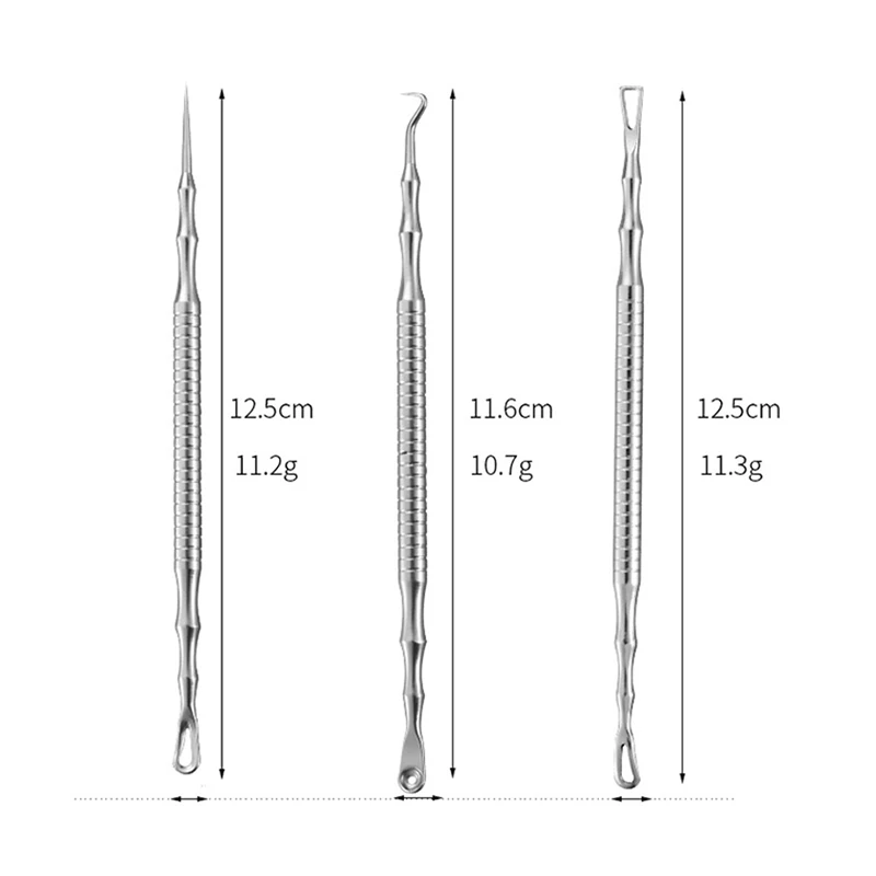 Strumento per la rimozione dei punti neri strumento per l\'acne brufoli pinzette per punti neri strumento per aghi per l\'acne di bellezza