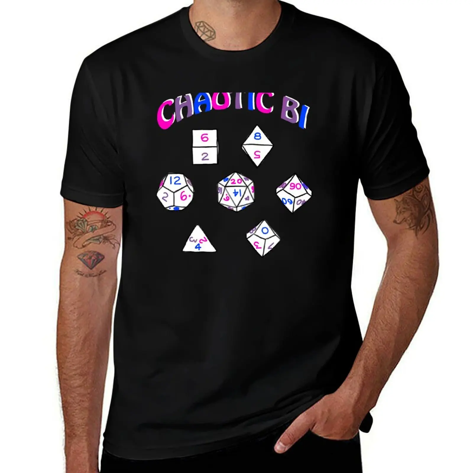 

Chaotic Bi T-Shirt man clothes graphic tee shirt Aesthetic clothing designer t shirt men