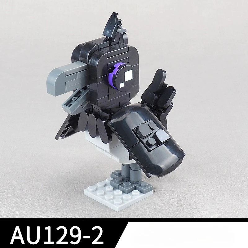 Moc corvo groundskeeper bloco de construção perseguição cena batalha modelo equipamentos acessórios pequenas partículas montagem tijolos brinquedo