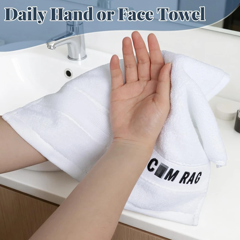 

Fun Men's Gift For Boyfriend, Anniversary Gift, 35*35cm Hand And Face Towel Embroidery Pattern Travel Hand Towel