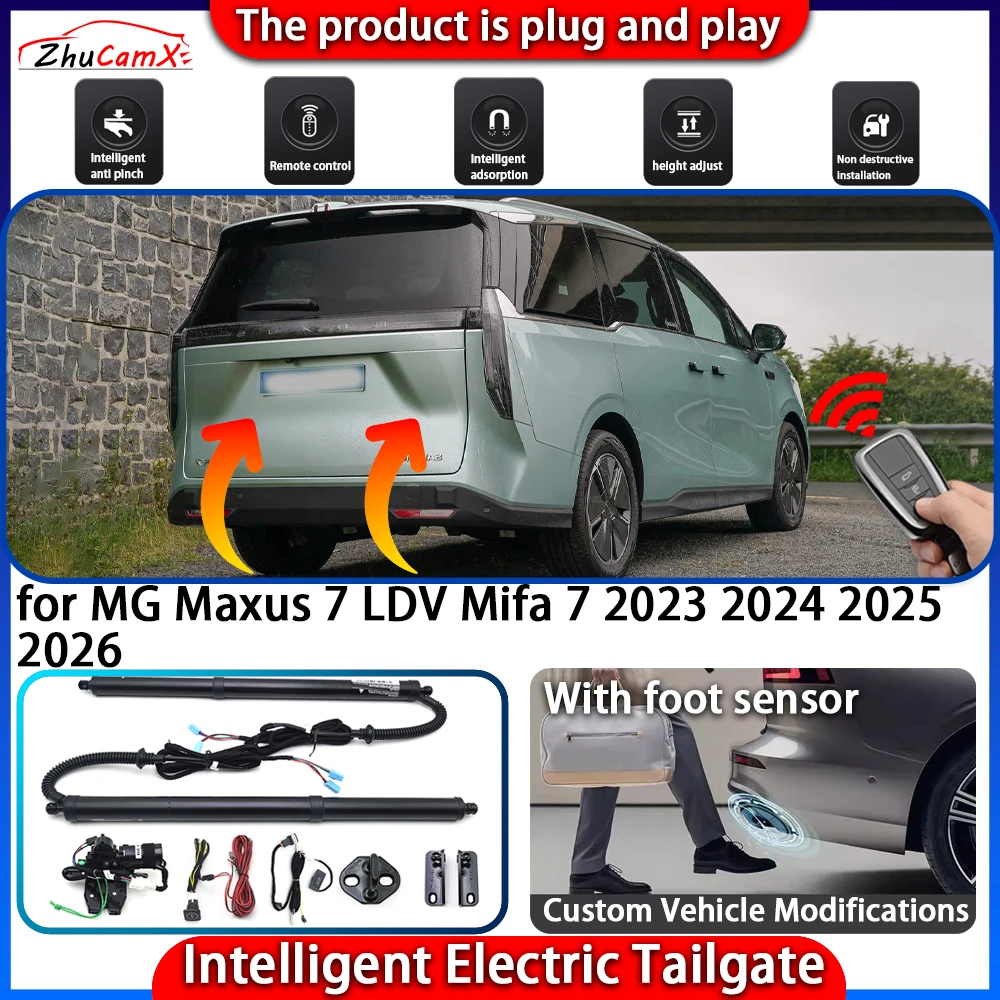 ZhuCamX Smart Powered Tailgate System for MG Maxus 7 LDV Mifa 7 2023 2024 2025 2026 Automatic Intelligent Trunk Lift Control Kit